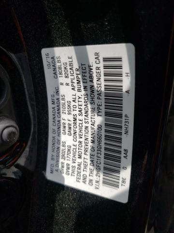 Photo 10 from auction – 2016 HONDA CIVIC EX with VIN 2HGFC1F33GH660100