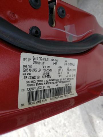 Photo 10 from auction – 2005 CHRYSLER PACIFICA T with VIN 2C4GM68415R564198