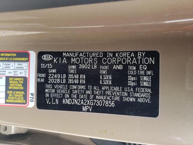 Photo 10 from auction – 2016 KIA SOUL with VIN KNDJN2A2XG7307856
