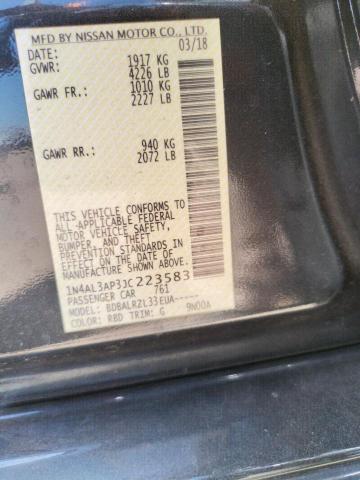 Photo 10 from auction – 2018 NISSAN ALTIMA 2.5 with VIN 1N4AL3AP3JC223583