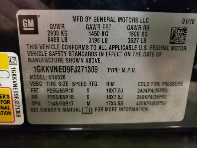 Photo 10 from auction – 2015 GMC ACADIA SLE with VIN 1GKKVNED9FJ271309