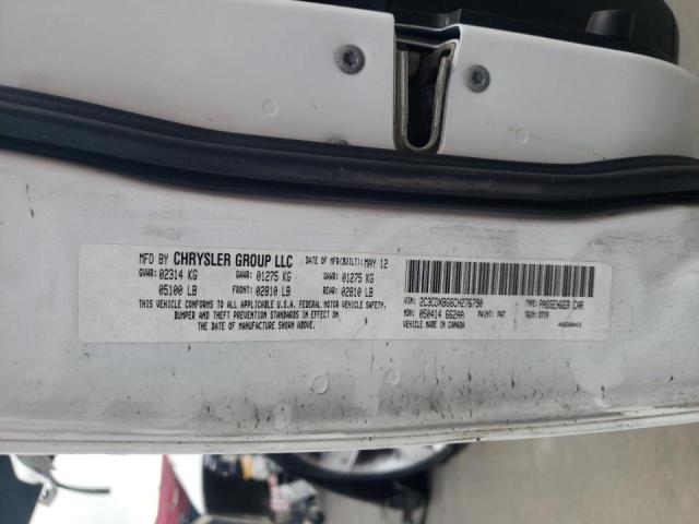 Photo 10 from auction – 2012 DODGE CHARGER SE with VIN 2C3CDXBG6CH276790