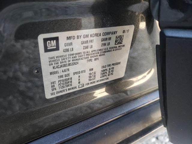 Photo 10 from auction – 2018 BUICK ENCORE PRE with VIN KL4CJASB2JB532624