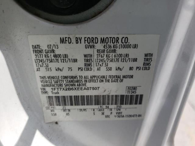 Photo 10 from auction – 2014 FORD F250 SUPER with VIN 1FT7X2B6XEEA07507