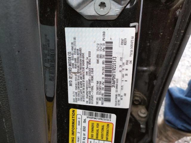 Photo 10 from auction – 2015 FORD FUSION SE with VIN 3FA6P0H71FR231513