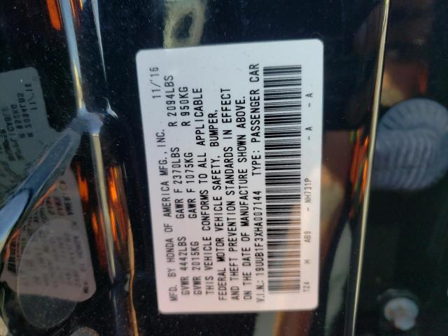 Photo 10 from auction – 2017 ACURA TLX with VIN 19UUB1F3XHA007144