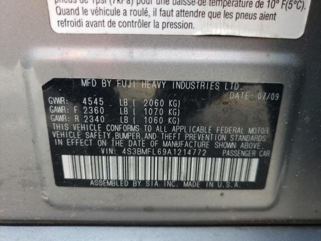 Фото 10 с аукциона – 2010 SUBARU LEGACY 2.5 с VIN 4S3BMFL69A1214772