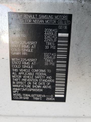 Photo 10 from auction – 2016 NISSAN ROGUE S with VIN KNMAT2MT0GP665834