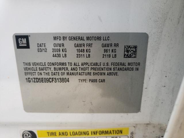 Photo 10 from auction – 2012 CHEVROLET MALIBU 2LT with VIN 1G1ZD5E09CF313804