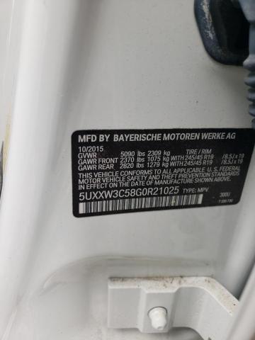 Photo 10 from auction – 2016 BMW X4 XDRIVE2 with VIN 5UXXW3C58G0R21025