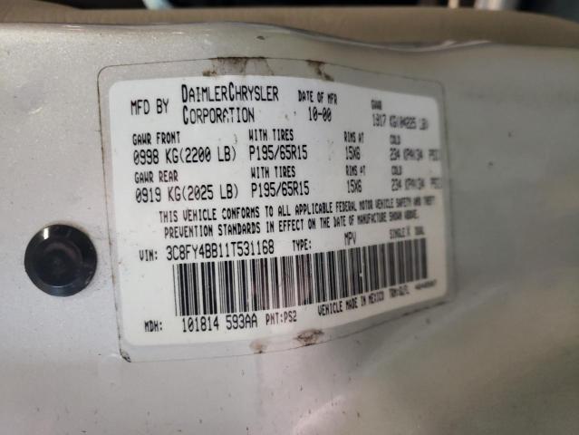 Photo 10 from auction – 2001 CHRYSLER PT CRUISER with VIN 3C8FY4BB11T531168