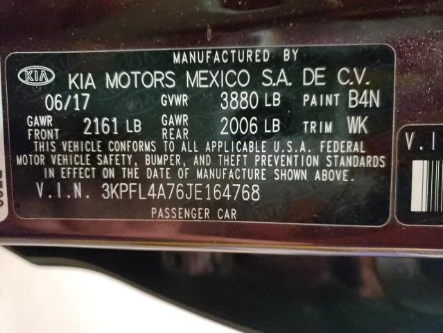 Photo 10 from auction – 2018 KIA FORTE LX with VIN 3KPFL4A76JE164768
