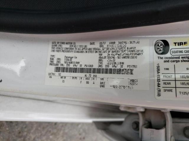 Photo 10 from auction – 2017 FORD FIESTA SE with VIN 3FADP4EJ1HM118482