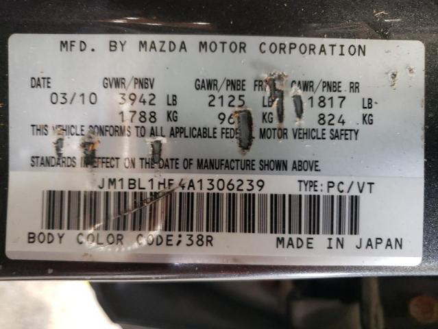 Photo 10 from auction – 2010 MAZDA 3 I with VIN JM1BL1HF4A1306239