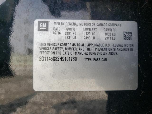 Photo 10 from auction – 2017 CHEVROLET IMPALA PRE with VIN 2G1145S32H9101760