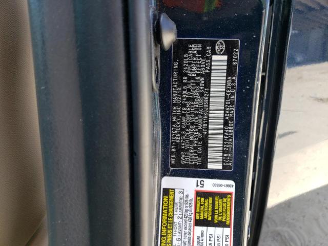 Photo 10 from auction – 2018 TOYOTA CAMRY with VIN 4T1B11HK0JU586271
