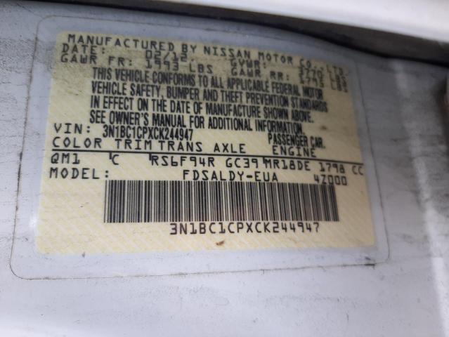 Photo 10 from auction – 2012 NISSAN VERSA with VIN 3N1BC1CPXCK244947