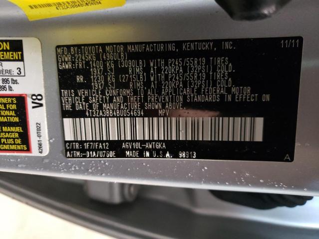 Photo 10 from auction – 2011 TOYOTA VENZA with VIN 4T3ZA3BB4BU054694