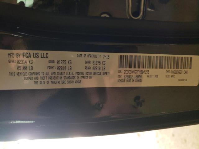 Photo 10 from auction – 2015 DODGE CHARGER SX with VIN 2C3CDXHG7FH900155