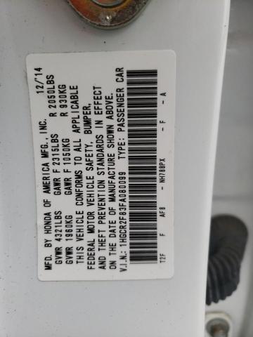 Photo 10 from auction – 2015 HONDA ACCORD EXL with VIN 1HGCR2F83FA080099