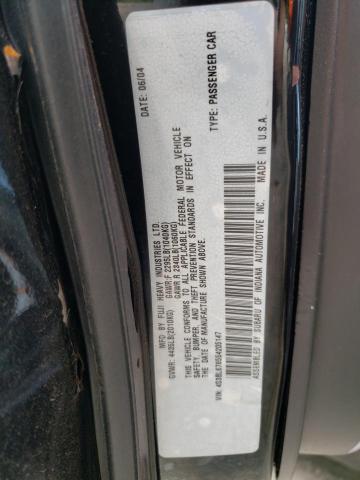 Photo 10 from auction – 2005 SUBARU LEGACY with VIN 4S3BL676554205147