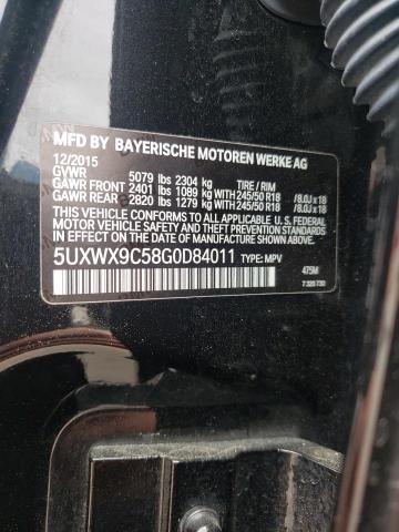 Photo 10 from auction – 2016 BMW X3 XDRIVE2 with VIN 5UXWX9C58G0D84011