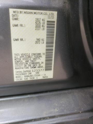 Photo 10 from auction – 2016 NISSAN ALTIMA 2.5 with VIN 1N4AL3APXGC125577
