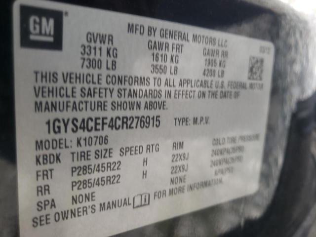 Photo 10 from auction – 2012 CADILLAC ESCALADE P with VIN 1GYS4CEF4CR276915