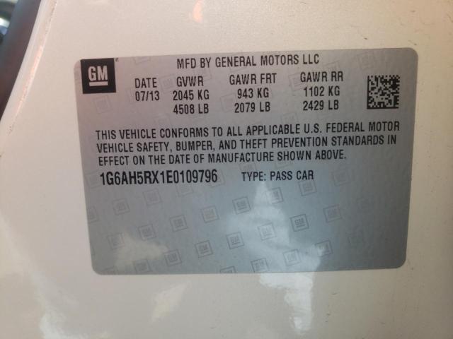 Photo 10 from auction – 2014 CADILLAC ATS LUXURY with VIN 1G6AH5RX1E0109796