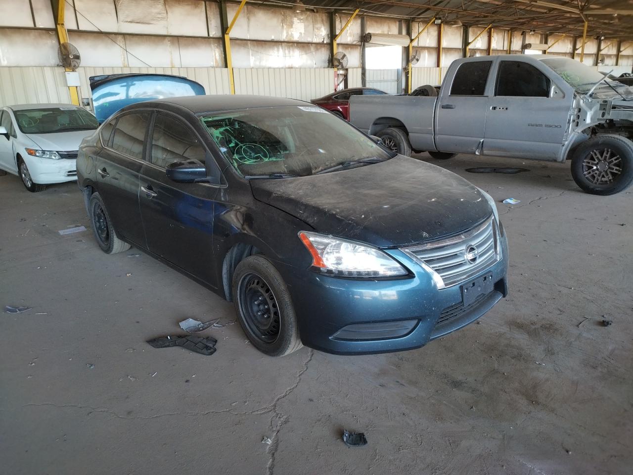 NISSAN SENTRA S 2015 with VIN 3N1AB7AP6FL675708 - Photo from auction