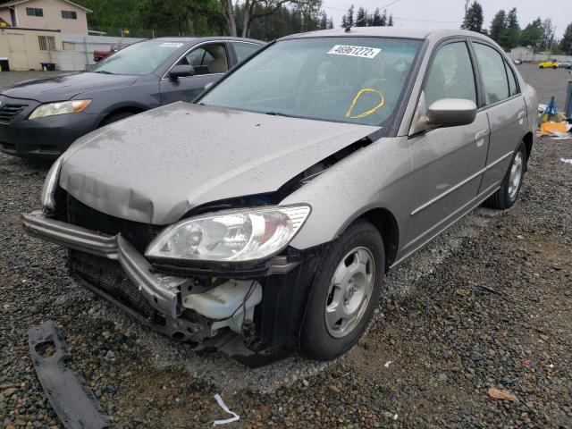 Photo 2 from auction – 2004 HONDA CIVIC HYBR with VIN JHMES95684S006123