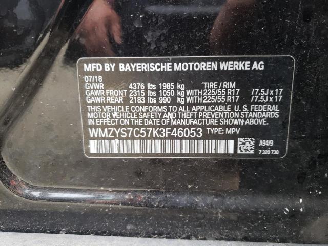 Photo 10 from auction – 2019 MINI COOPER COU with VIN WMZYS7C57K3F46053