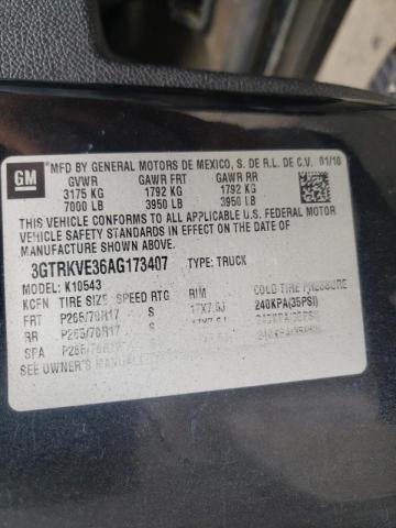 Photo 10 from auction – 2010 GMC SIERRA K15 with VIN 3GTRKVE36AG173407
