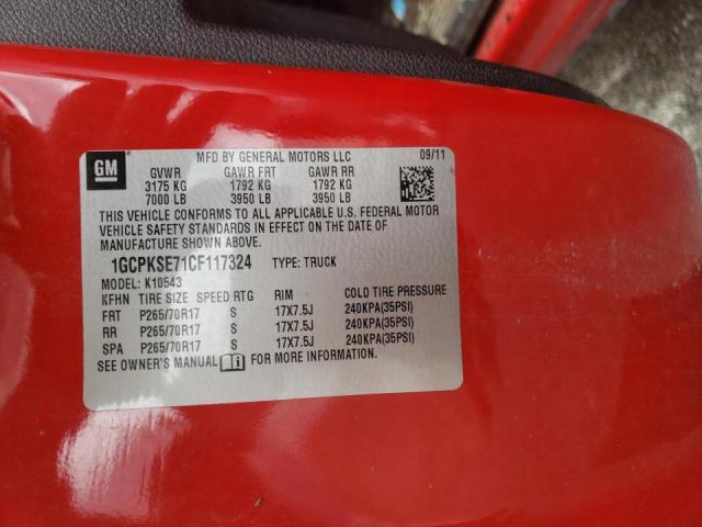 Photo 10 from auction – 2012 CHEVROLET SILVERADO with VIN 1GCPKSE71CF117324