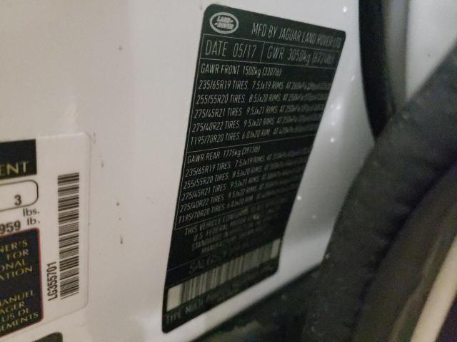 Photo 10 from auction – 2017 LAND ROVER RANGE ROVE with VIN SALGS2FV8HA355701
