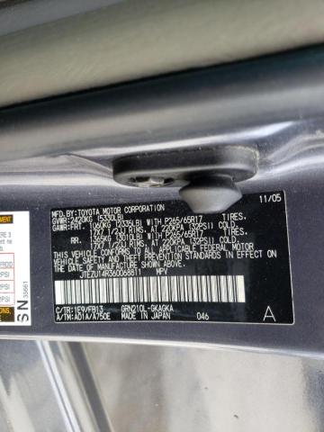 Photo 10 from auction – 2006 TOYOTA 4RUNNER SR with VIN JTEZU14R360068811