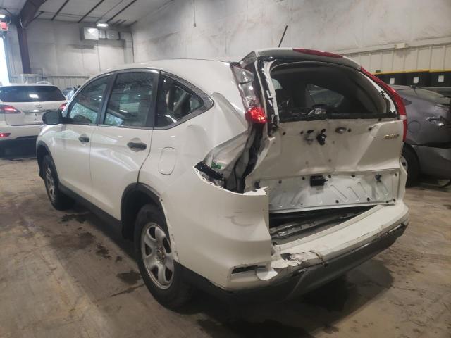 Photo 3 from auction – 2016 HONDA CR-V LX with VIN 5J6RM4H39GL017058