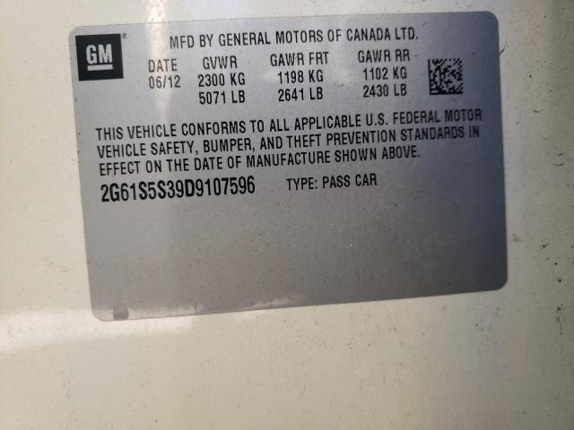 Photo 10 from auction – 2013 CADILLAC XTS PREMIU with VIN 2G61S5S39D9107596