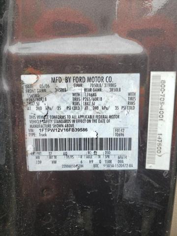 Photo 10 from auction – 2006 FORD F150 SUPER with VIN 1FTPW12V16FB39586