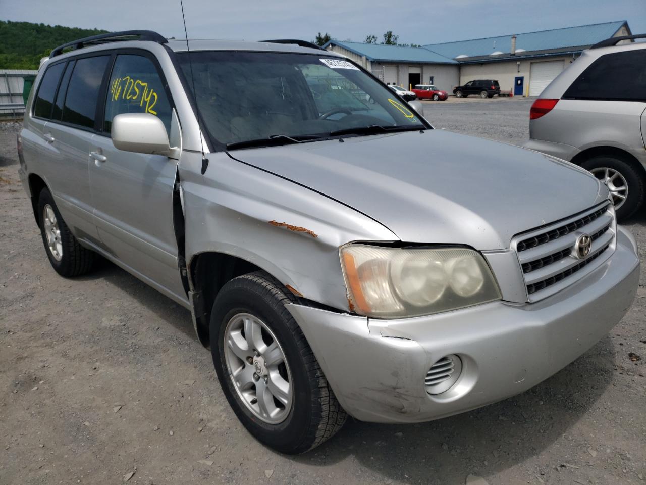TOYOTA HIGHLANDER 2002 with VIN JTEGF21A320038045 - Photo from auction