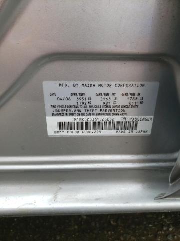 Photo 10 from auction – 2006 MAZDA MAZDA 3 with VIN JM1BK323361523852