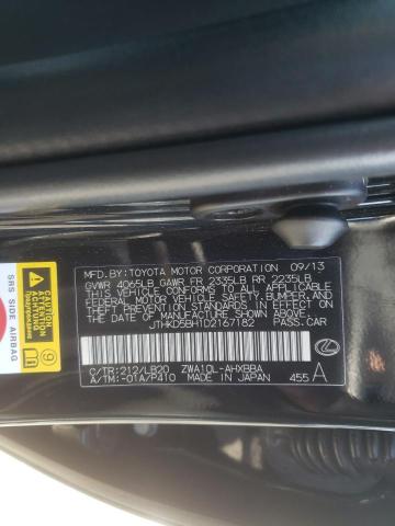 Photo 10 from auction – 2013 LEXUS CT 200 with VIN JTHKD5BH1D2167182