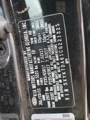Photo 10 from auction – 2012 KIA SORENTO with VIN 5XYKTDA61CG221325