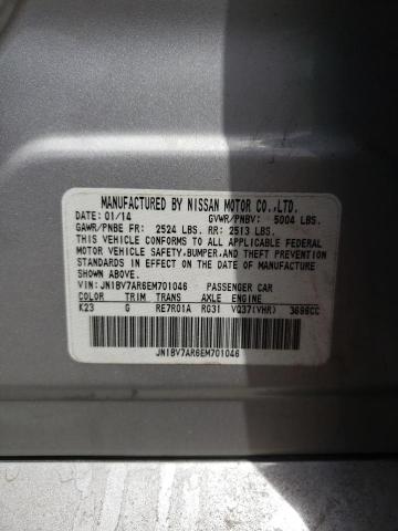 Photo 10 from auction – 2014 INFINITI Q50 with VIN JN1BV7AR6EM701046