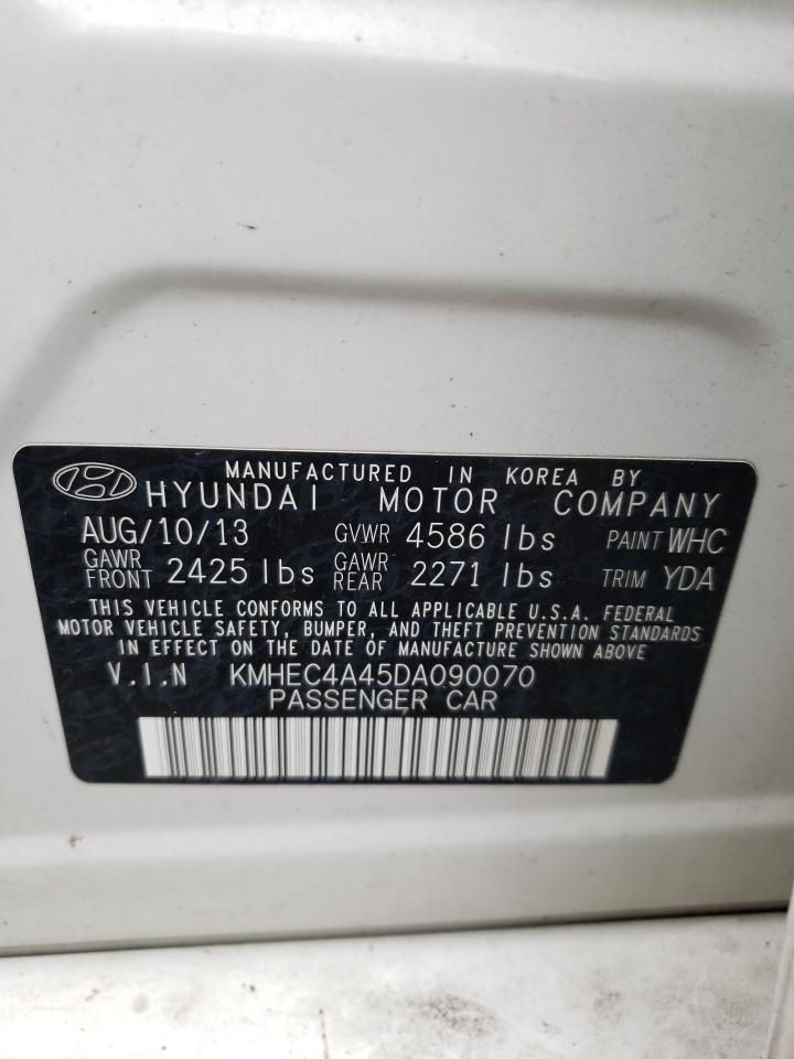 Photo 10 from auction – 2013 HYUNDAI SONATA HYB with VIN KMHEC4A45DA090070