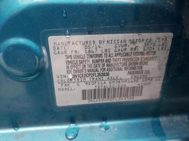 Photo 10 from auction – 2015 NISSAN VERSA NOTE with VIN 3N1CE2CP2FL353938
