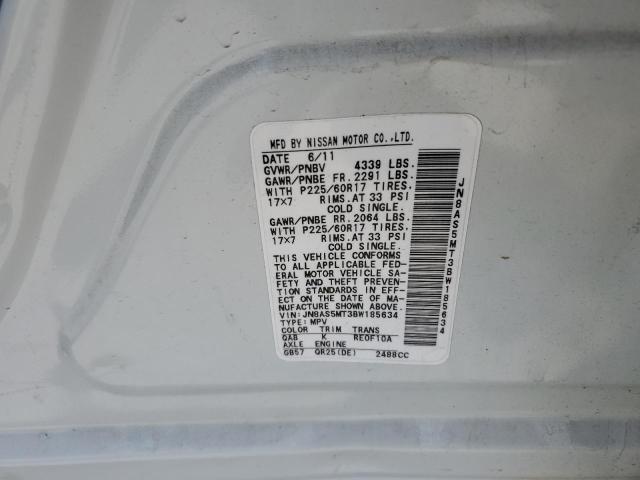 Photo 10 from auction – 2011 NISSAN ROGUE S with VIN JN8AS5MT3BW185634