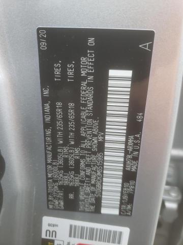 Photo 10 from auction – 2021 TOYOTA HIGHLANDER with VIN 5TDGBRCH3MS515995