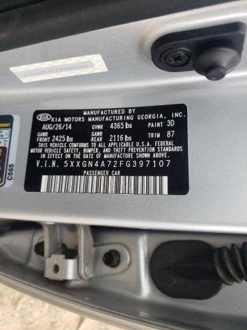 Photo 10 from auction – 2015 KIA OPTIMA EX with VIN 5XXGN4A72FG397107