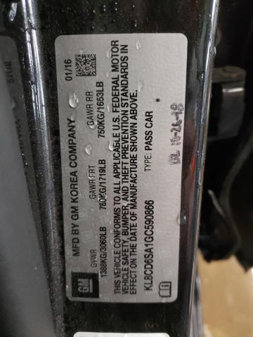 Photo 10 from auction – 2016 CHEVROLET SPARK 1LT with VIN KL8CD6SA1GC590866